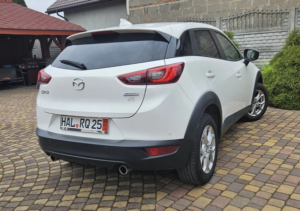 Mazda CX-3 cena 64999 przebieg: 149560, rok produkcji 2016 z Rzgów małe 56